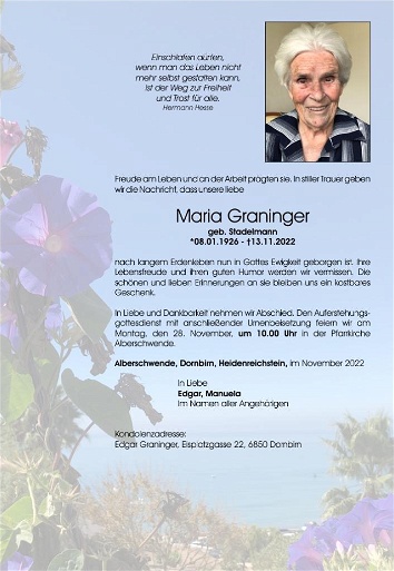 Maria Graninger